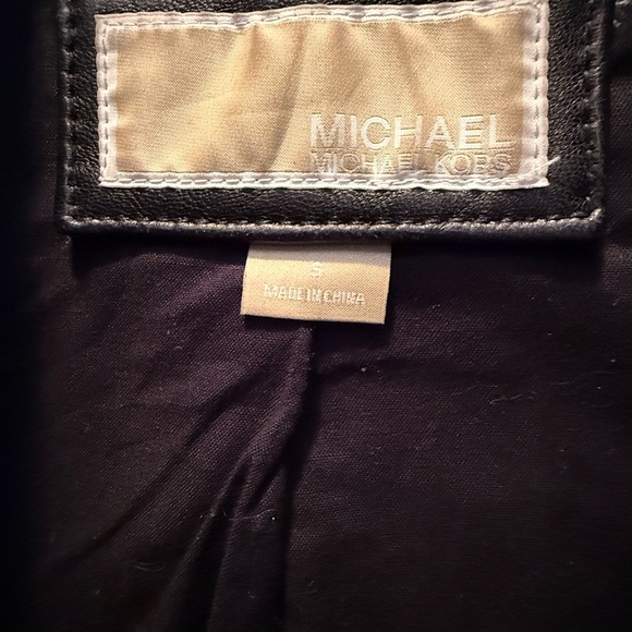 MICHAEL Michael Kors Black Leather Jacket - Picture 3 of 3